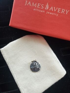 James Avery Silver Sand Dollar Pendant Charm